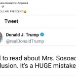 Diana Șoșoacă “susținută” de Donald Trump printr-un mesaj pe Twitter
